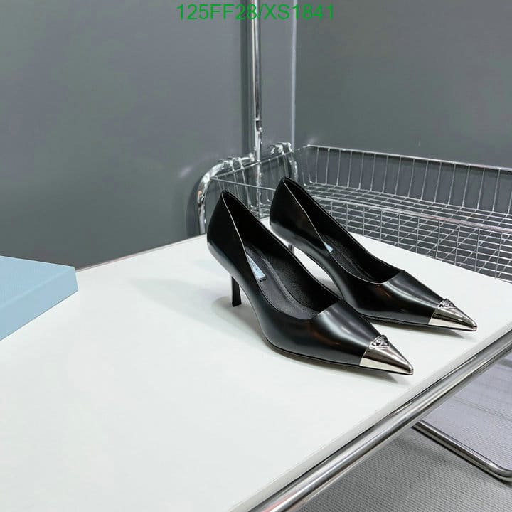Prada Brushed Leather Pumps Black view 4