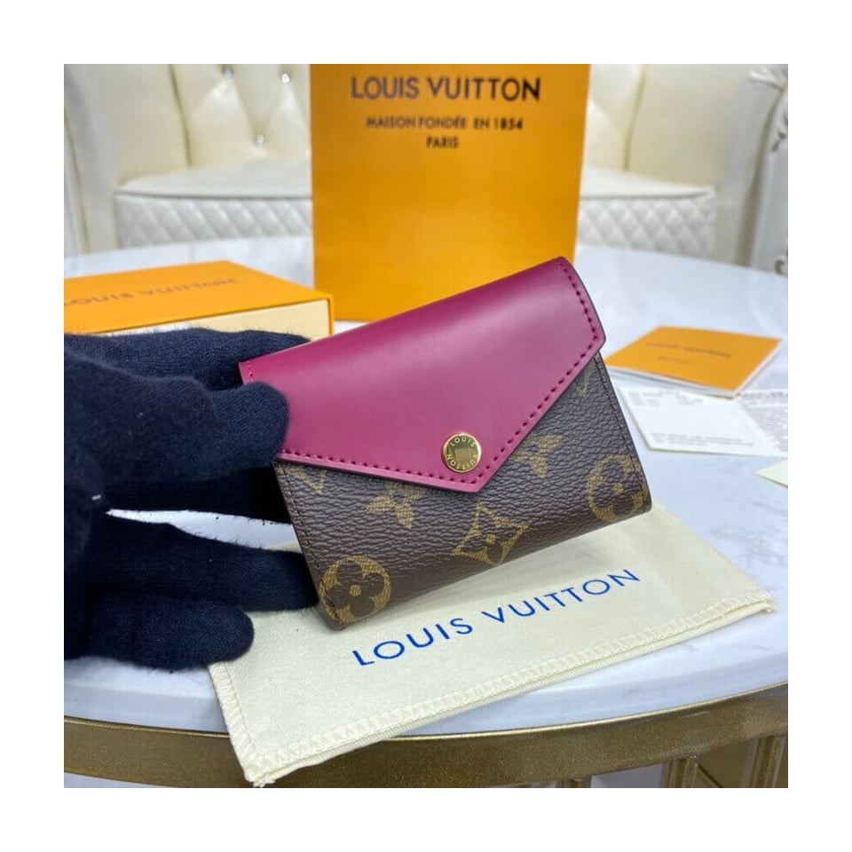 Louis Vuitton Monogram Zoe Wallet Fuchsia view 3