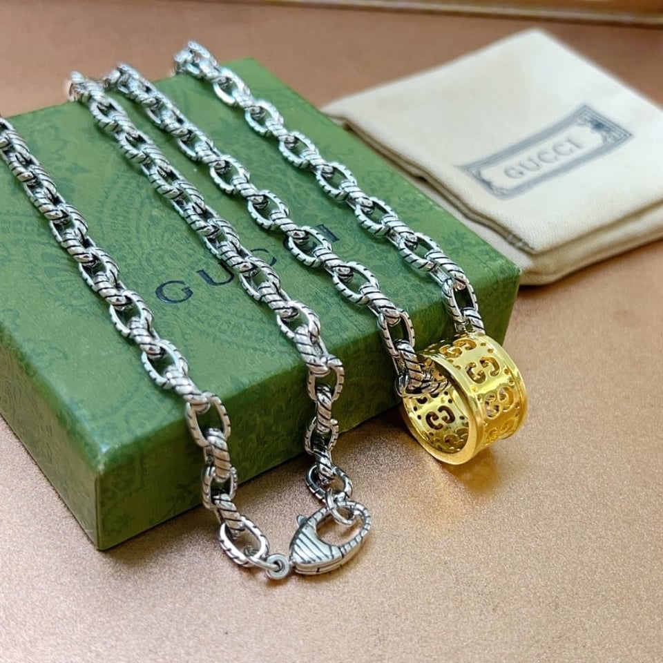Gucci Necklace Gold And Silver view 3