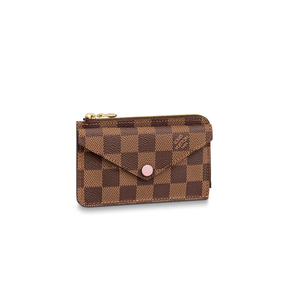 Louis Vuitton Damier Ebene Card Holder Recto Verso Pink view 2