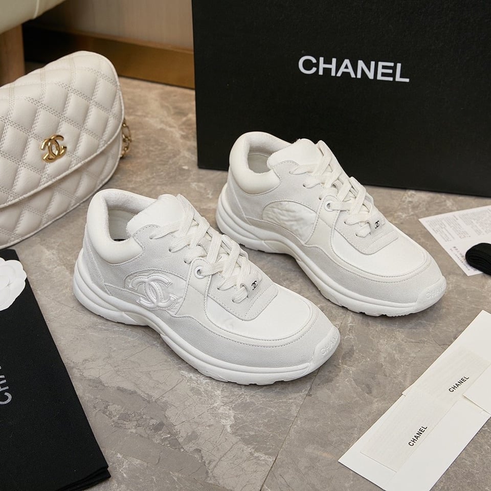 Chanel Cc Suede White G33745 Y52846 0G975 view 10