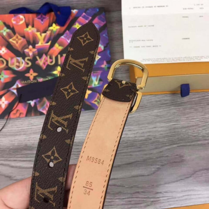 Louis Vuitton Monogram Mini Belt 25mm M9584W view 7