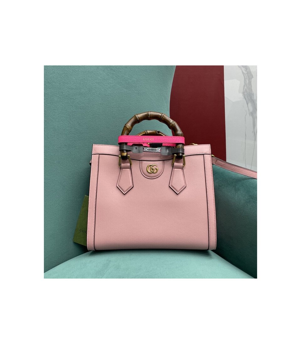 Gucci Diana Small Tote Bag Pink view 2