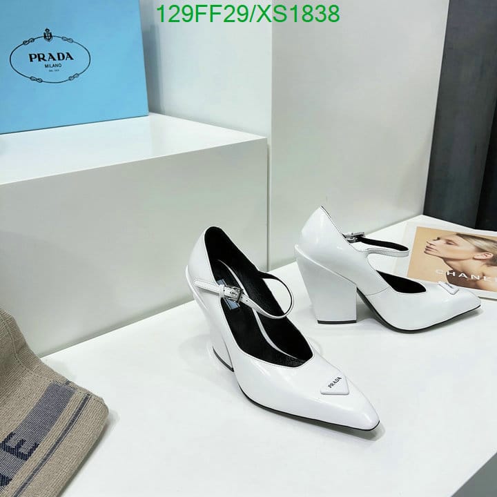 Prada Modellerie Leather Mary Jane Pumps In Nero White view 9