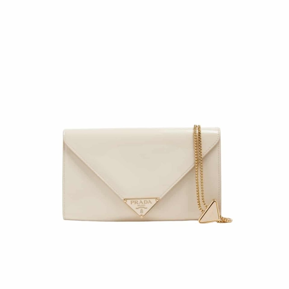 Prada Patent Leather Mini Bag White 20Cm view 2