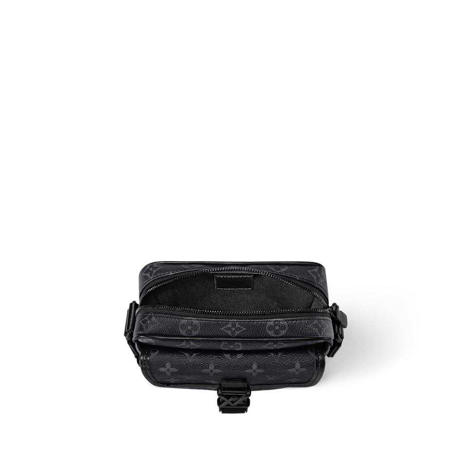 Louis Vuiiton Getaway Messenger Monogram Eclipse Bag Black 20Cm M12518 view 7