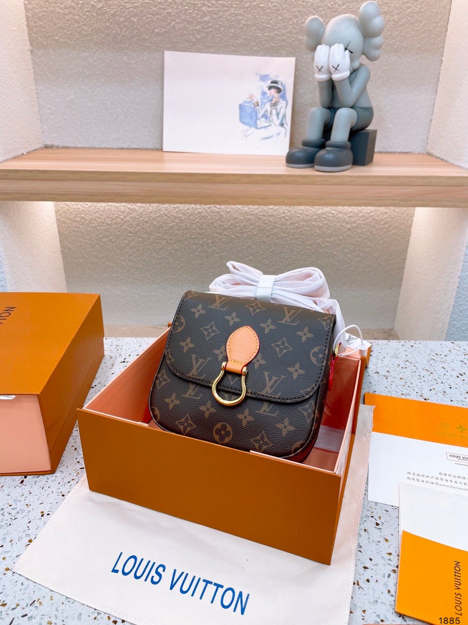 Louis Vuitton Monogram Canvas Saint Cloud Bag 18Cm view 8