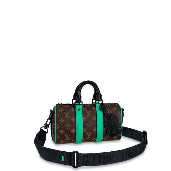 Louis Vuitton Keepall Bandouliere 25 Bag Turquoise M46249 view 2