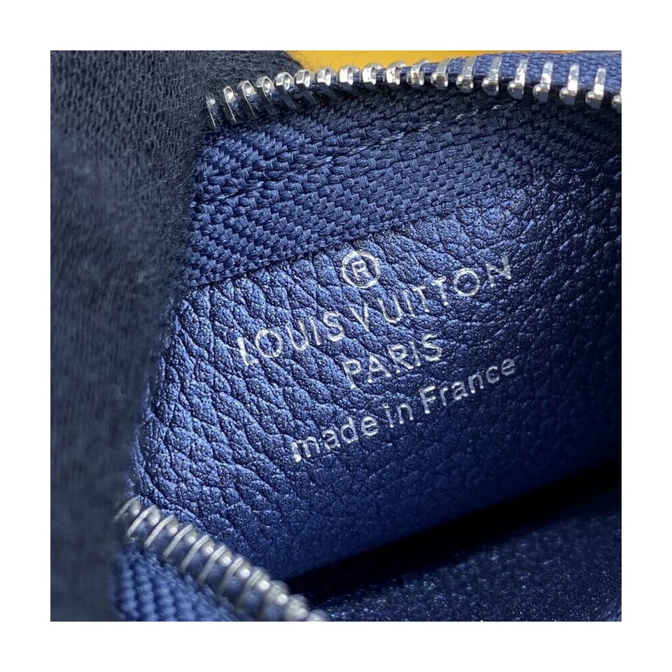 Louis Vuitton Monogram Empreinte Leather Key Pouch Navy Nacre view 9