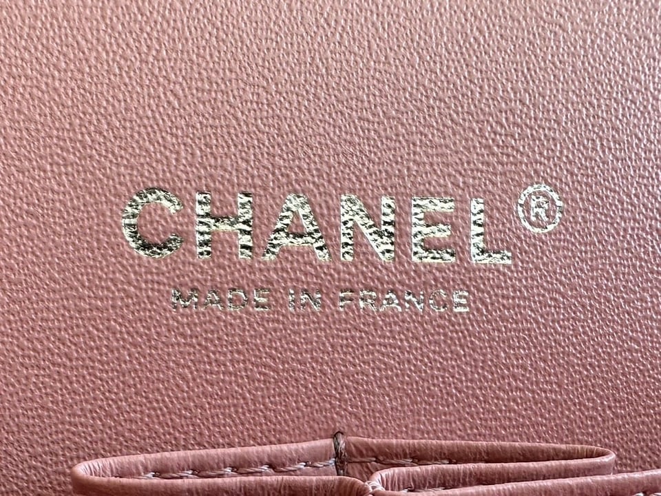Chanel Classic Double Flap Bag Caviar Silver Hardware Light Pink 25Cm/10in view 4