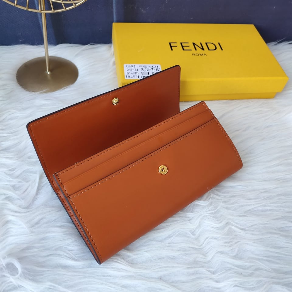 Fendi Roma Continental Brown Wallet view 9