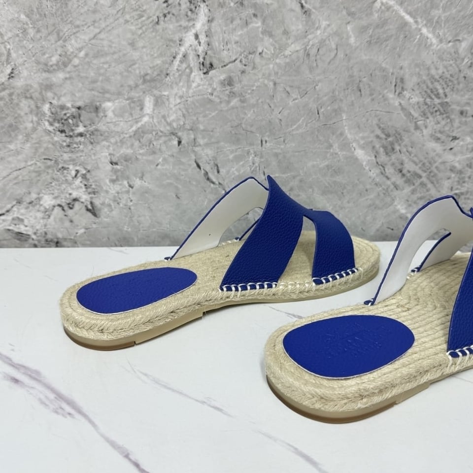 Hermes Antigua Espadrille Blue view 5