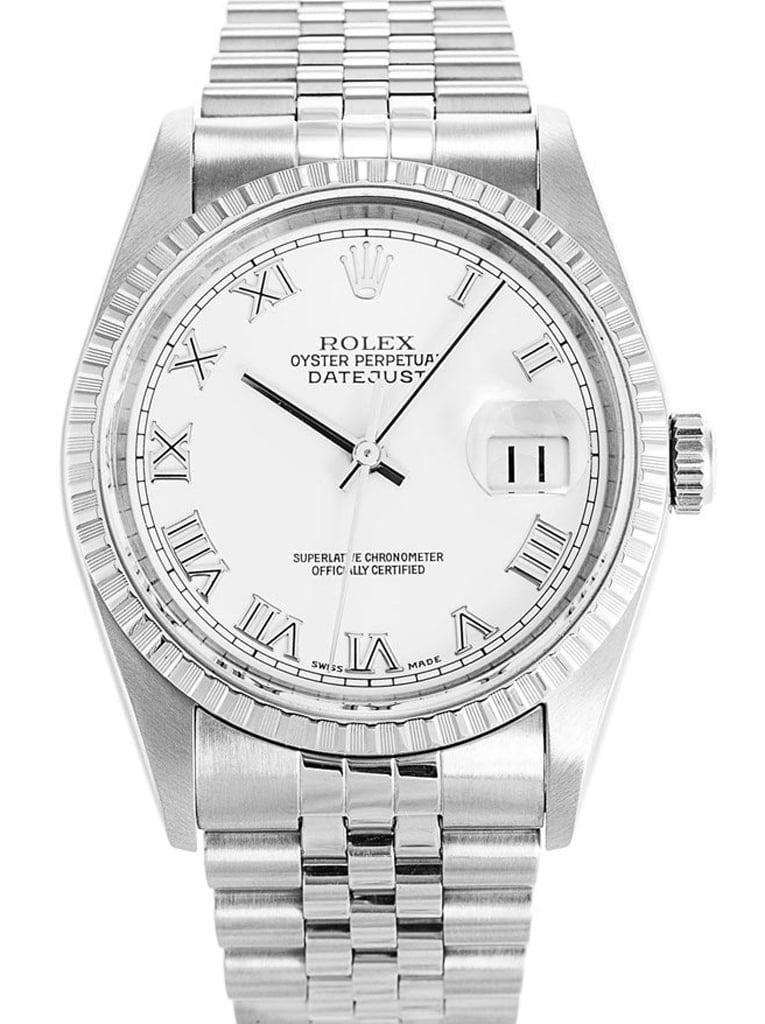 Rolex Datejust 36mm White Dial 16220-2 view 2