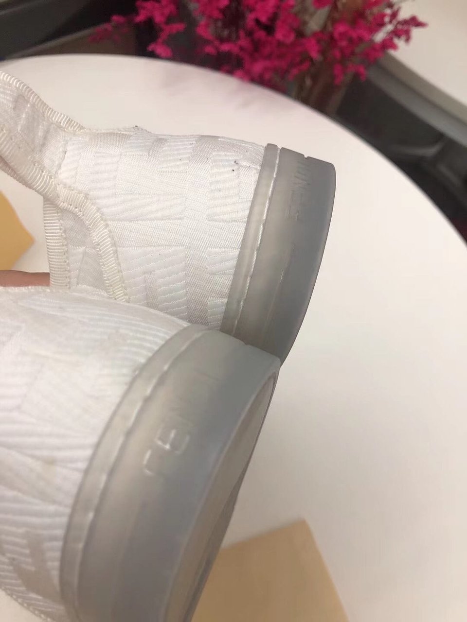 Fendi Corda Low Top Sneaker Tess Canvas White 8E7083Abn4F0Qa0 view 9
