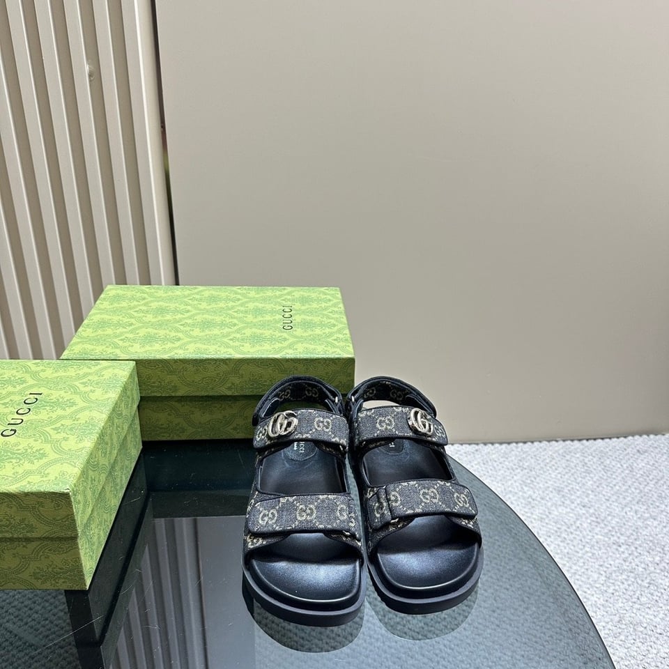 Gucci Double G Sandal Denim 771575 Facvp 8446 view 11