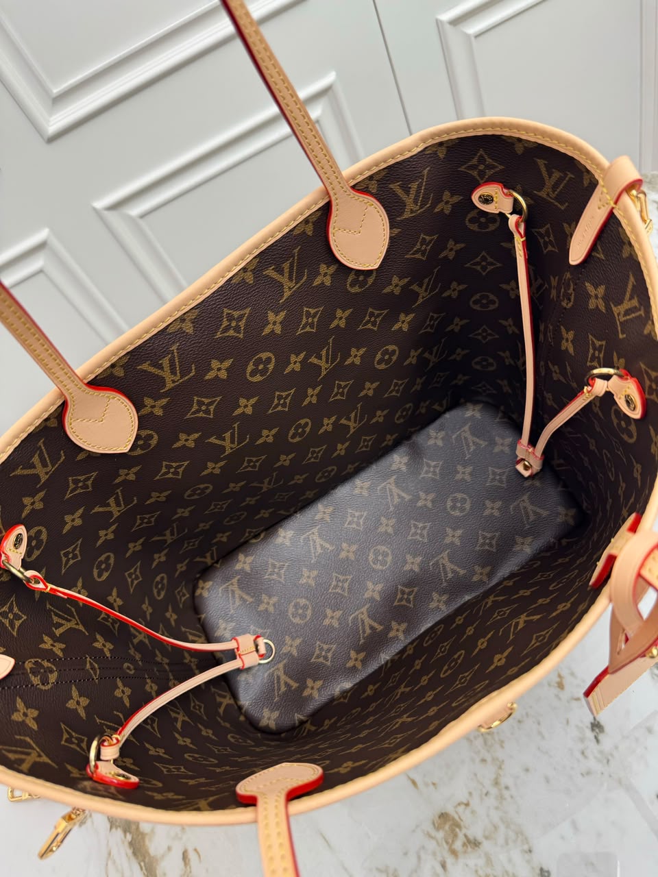 Louis Vuitton Neverfull Inside Out MM Bag Monogram Anniversary 47cm M28376 view 8