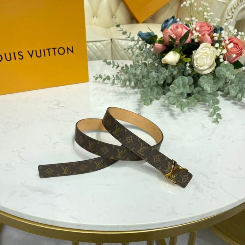 Louis Vuitton 25mm Mini Monogram Canvas LV Initials Belt M9781W view 4