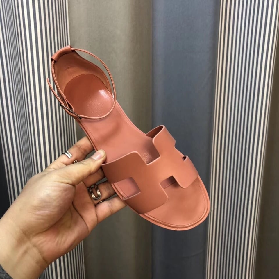 Hermes Santorini Sandal Pink view 5