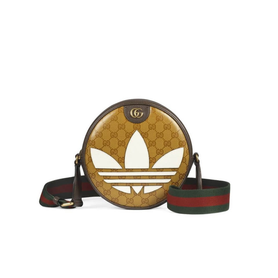 adidas x Gucci Ophidia Small Shoulder Bag in GG Crystal Canvas view 2