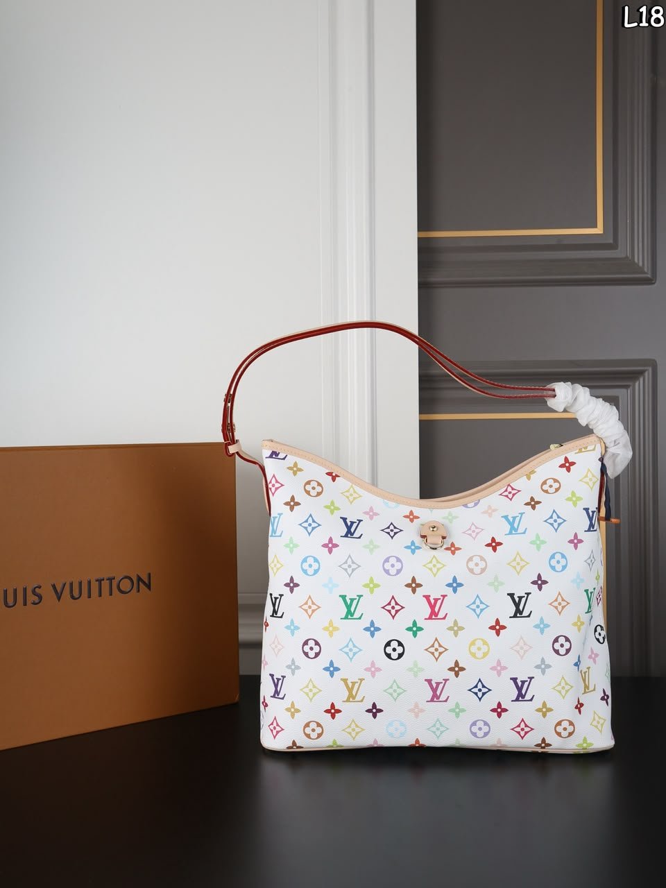 Louis Vuitton LV x TM Lineup Bag Multiple Colors/White 34.5cm M27582 view 3