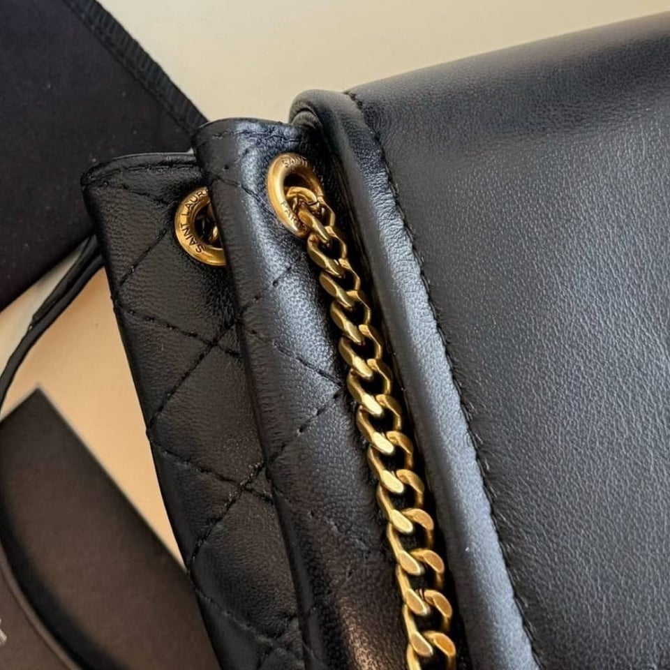 Saint Laurent Mini Nolita In Black 18Cm view 7