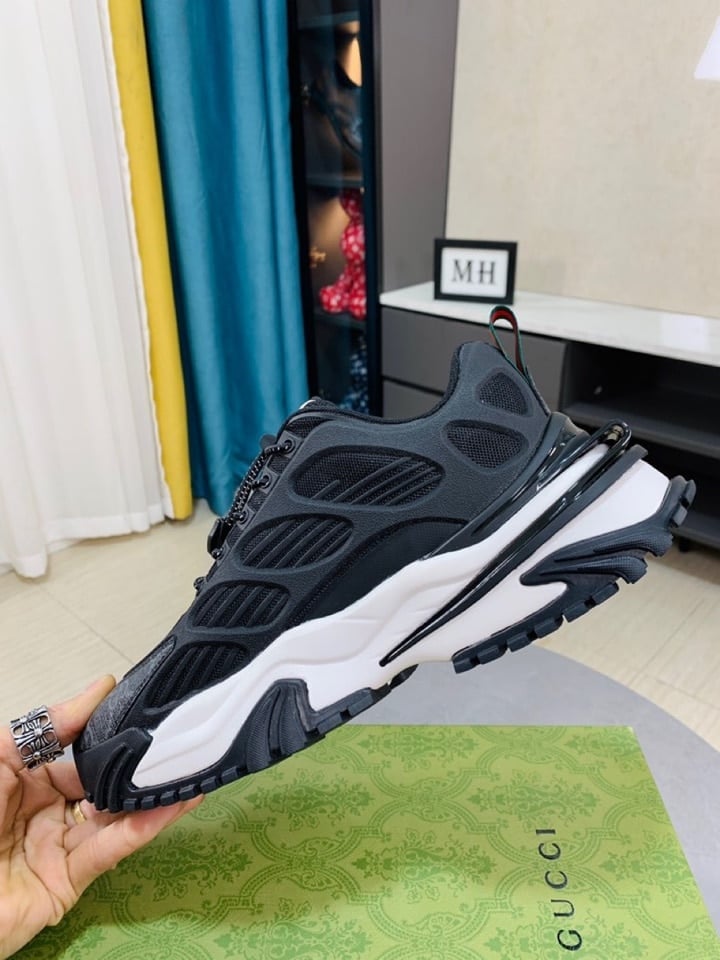 Gucci Gg Men?S Sneaker Rubber Leather Black view 7