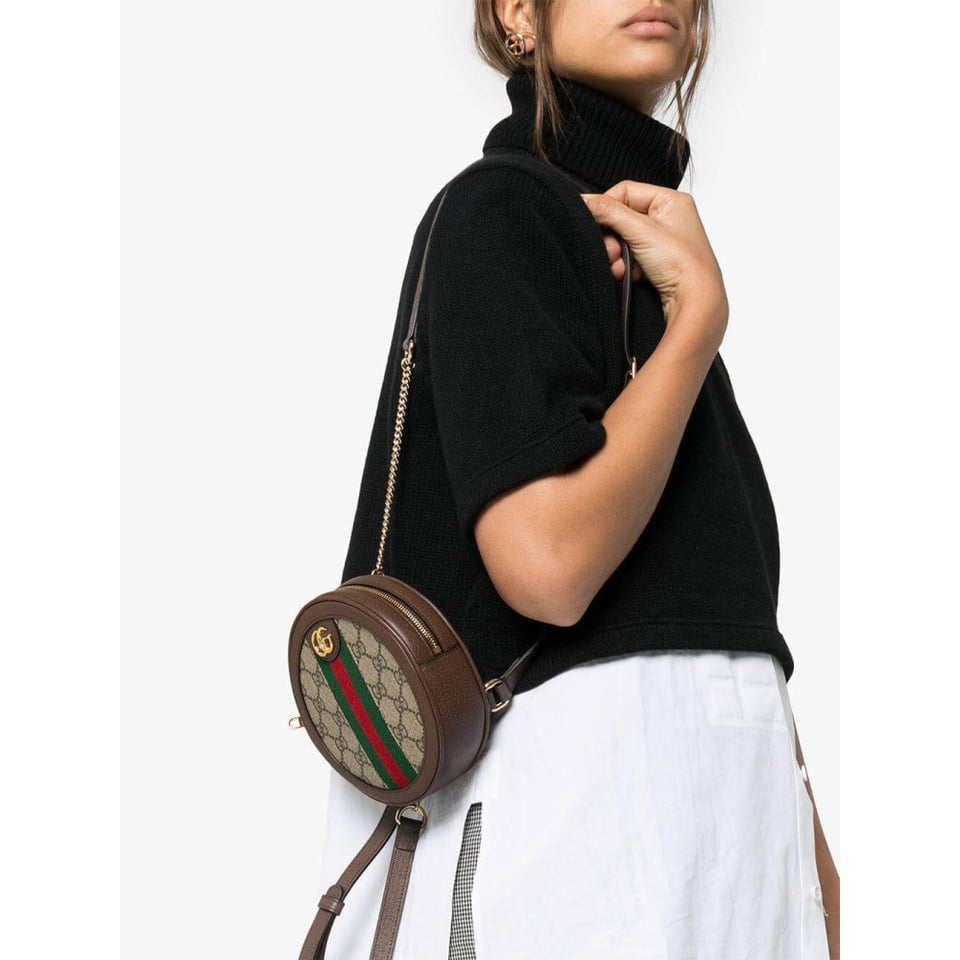 Gucci Ophidia Mini GG Round Shoulder Bag view 6