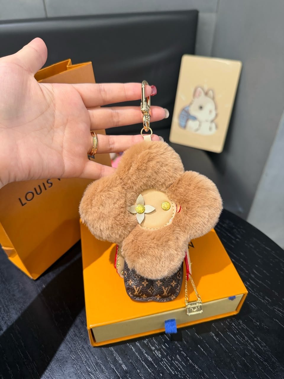 Louis Vuitton Vivienne Fashionista Bag Hanging Accessory Brown 18cm/7.1in view 2