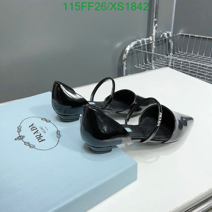 Prada Leather Ballet Flats Black view 11