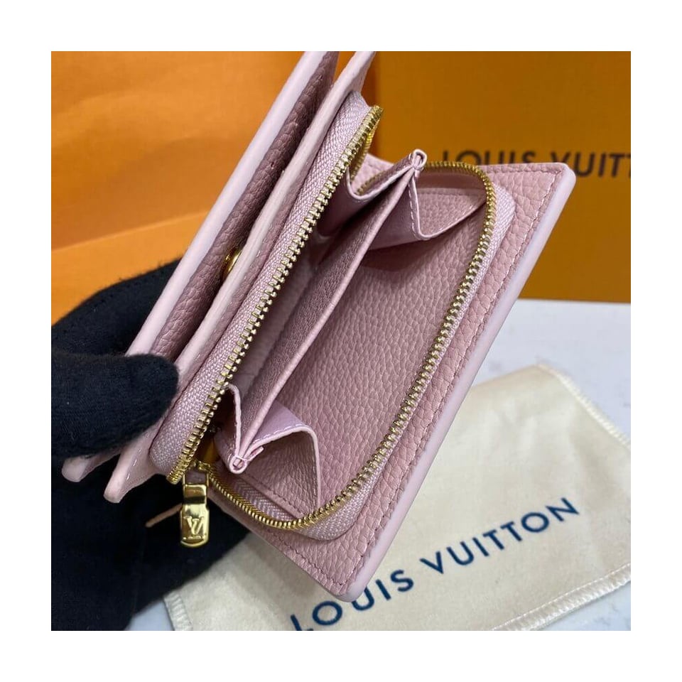 Louis Vuitton Monogram Empreinte Clea Wallet Pink view 6