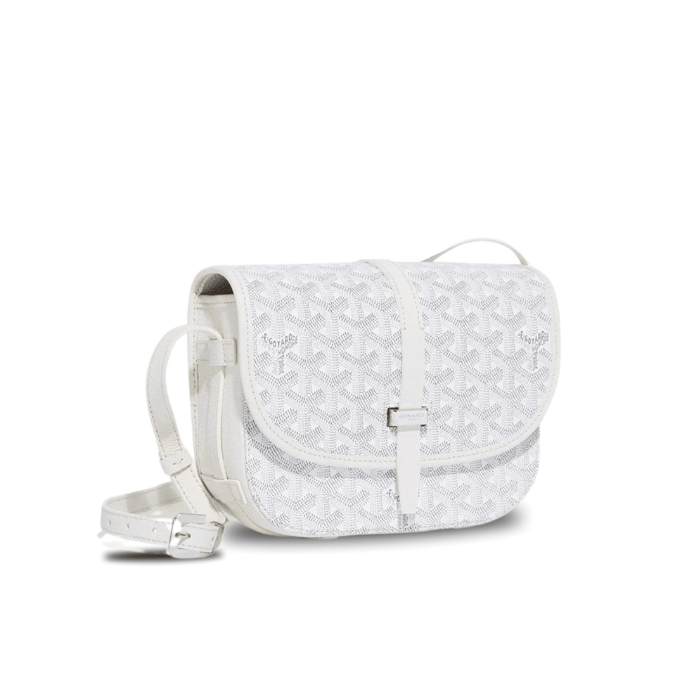 Goyard Belvedere Pm Bag 21Cm White Canvas view 2