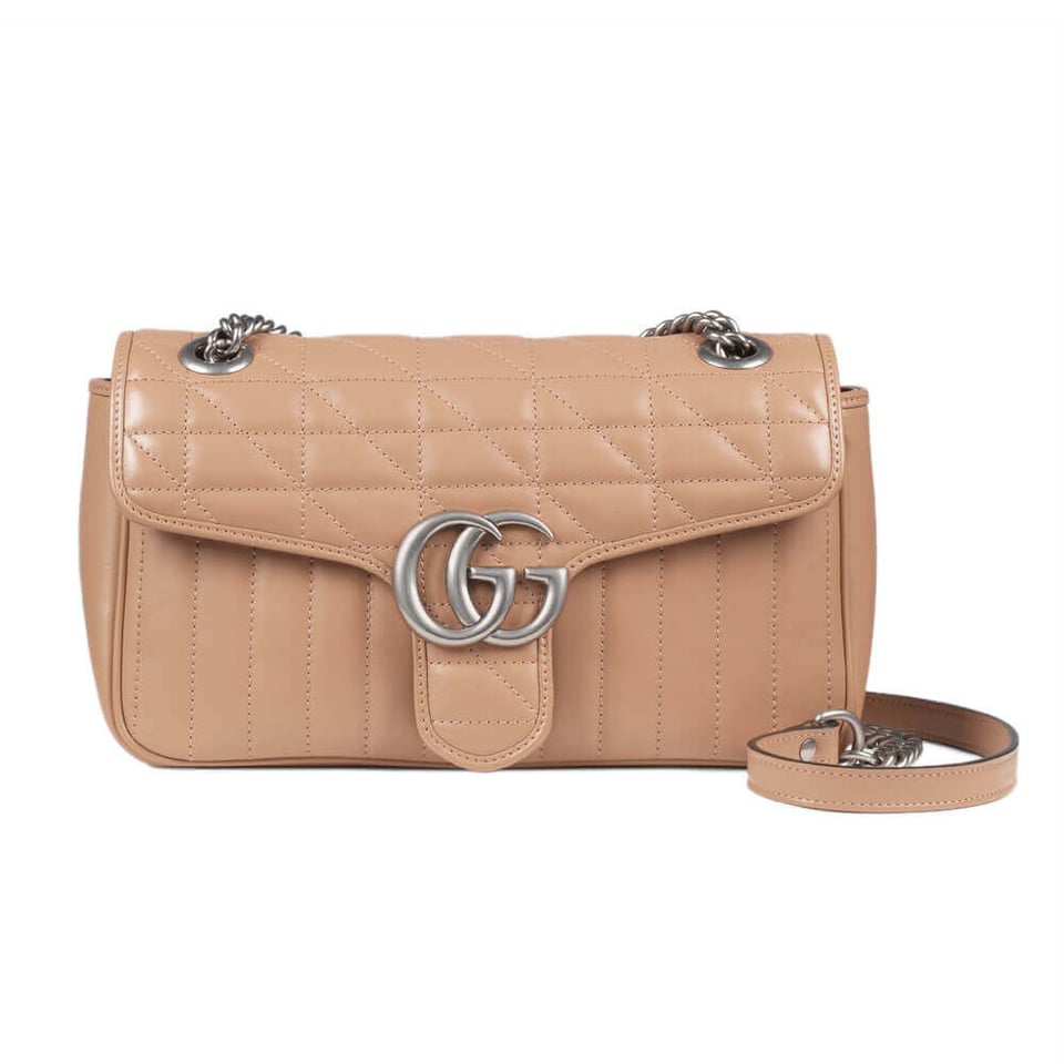 Gucci GG Marmont Small Shoulder Bag Beige view 2