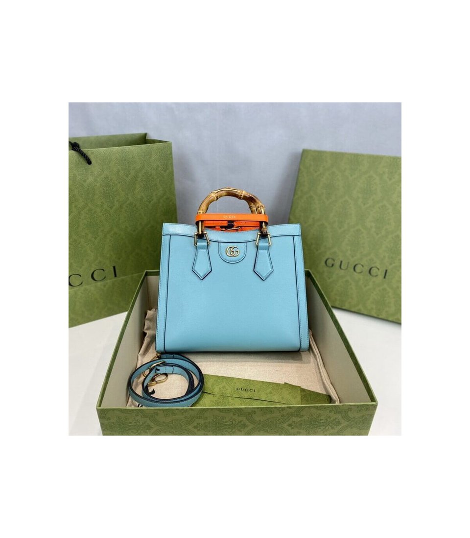Gucci Diana Small Tote Bag Light Blue view 5