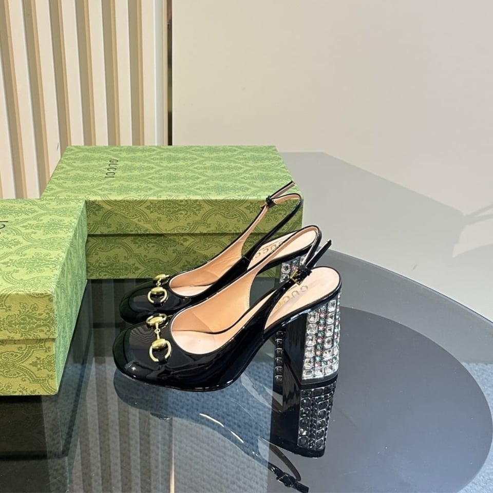 Gucci Women’S Horsebit Pump With Crystals Black ?795984 Bnc00 1000 view 5