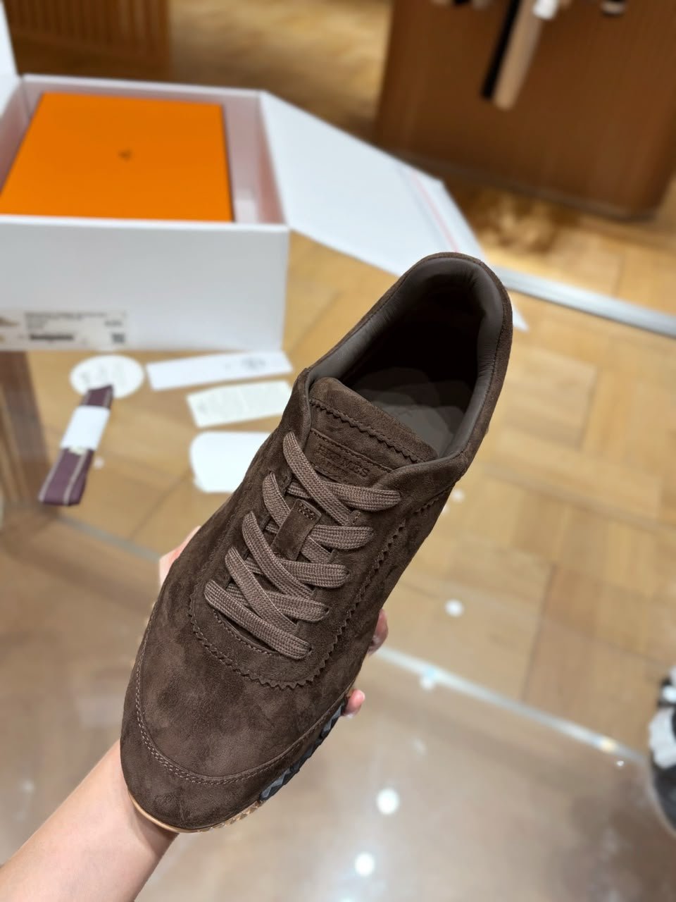 Hermes Bouncing Sneaker Écorce Color Goatskin H252782ZHF7390 view 5