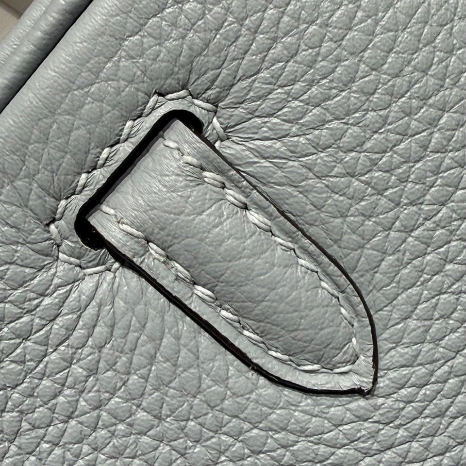 Hermes Birkin 25Cm Baby Blue Togo Leather Silver Hardware 237514 view 7
