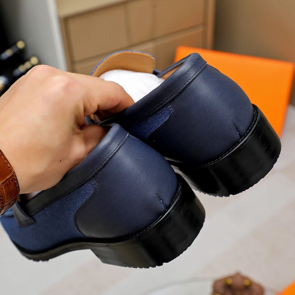 Hermes Blaise Loafer Blue view 4