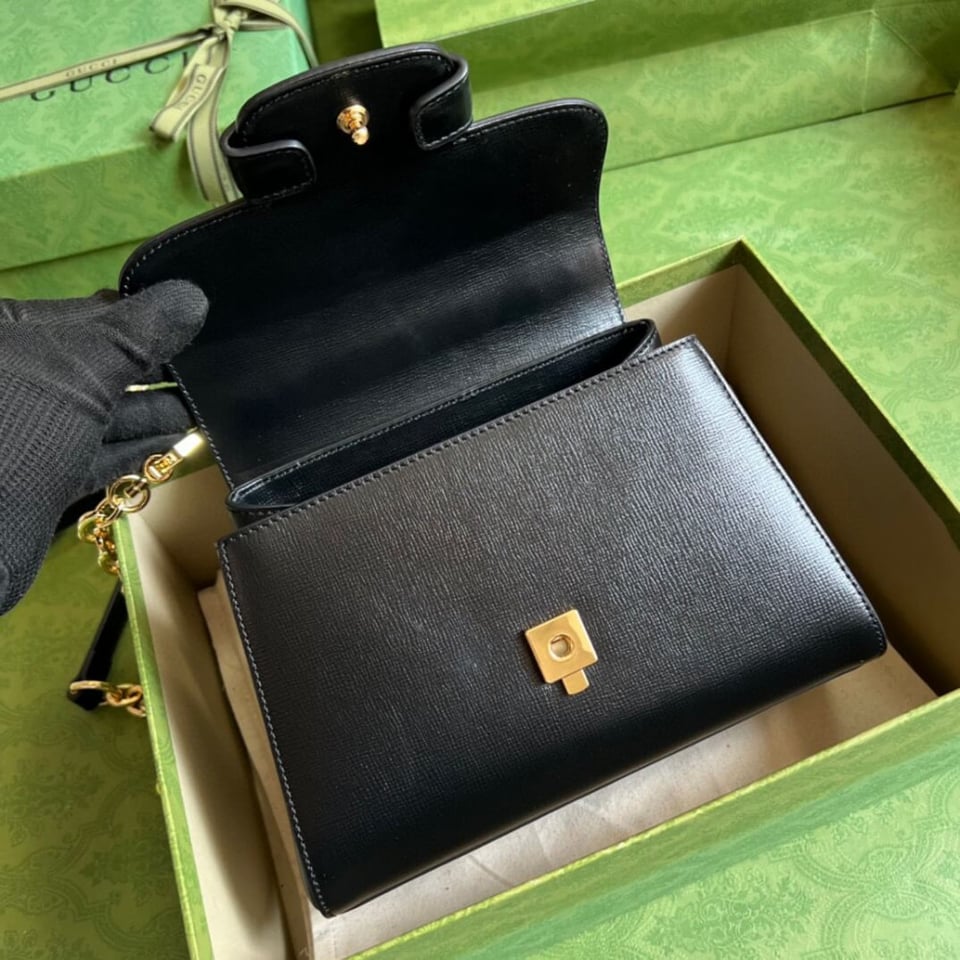 Gucci Horsebit 1955 Leather Top Handle Bag view 9