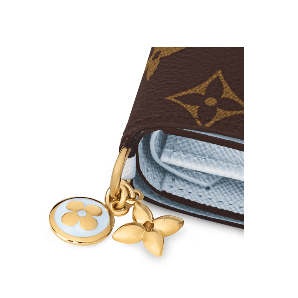 Louis Vuitton Monogram Azur Charms Pocket Wallet For Women 9cm M14613 view 6
