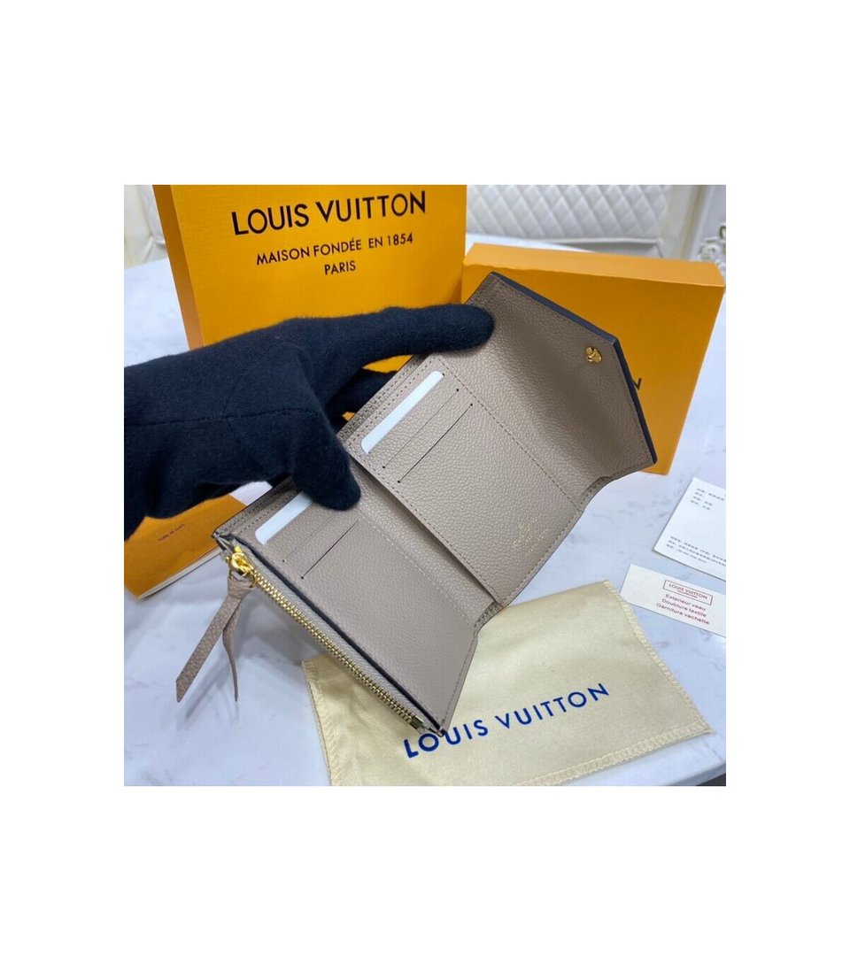 Louis Vuitton Monogram Empreinte Victorine Wallet Tourterelle view 10