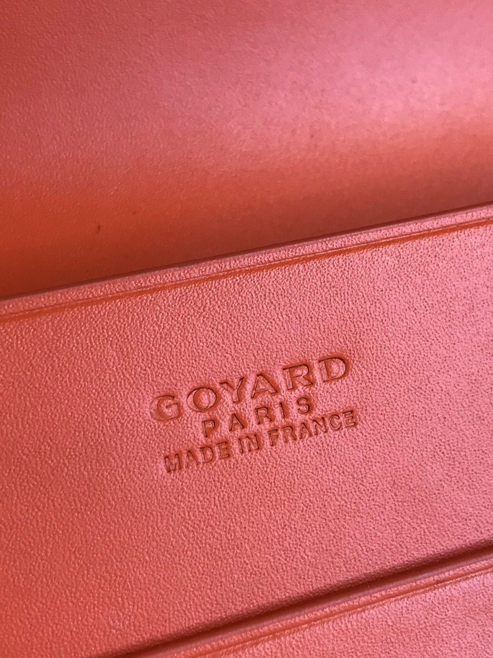 Goyard Richelieu Wallet 19 Cm Orange Goyardine Canvas view 9