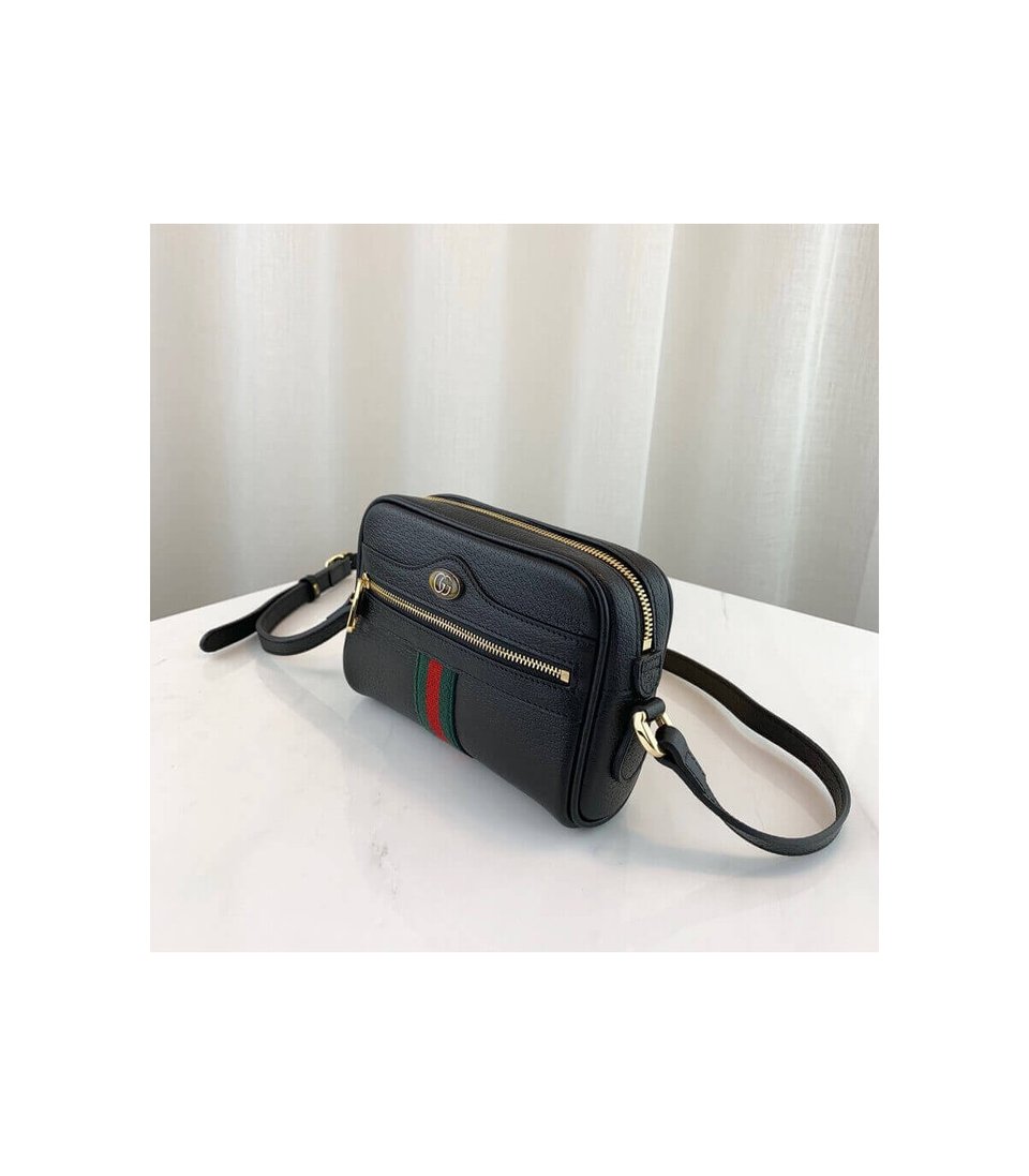 Gucci Ophidia Leather Mini Bag Black view 7