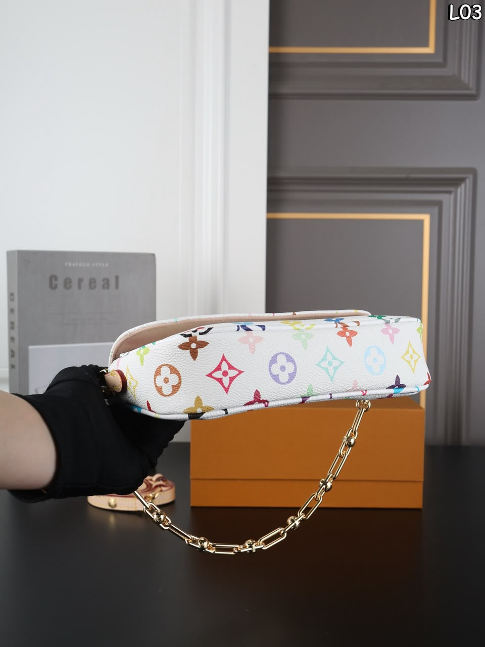 Louis Vuitton LV x TM Ivy On Chain Bag Multicolor White 23.5cm M27492 view 8