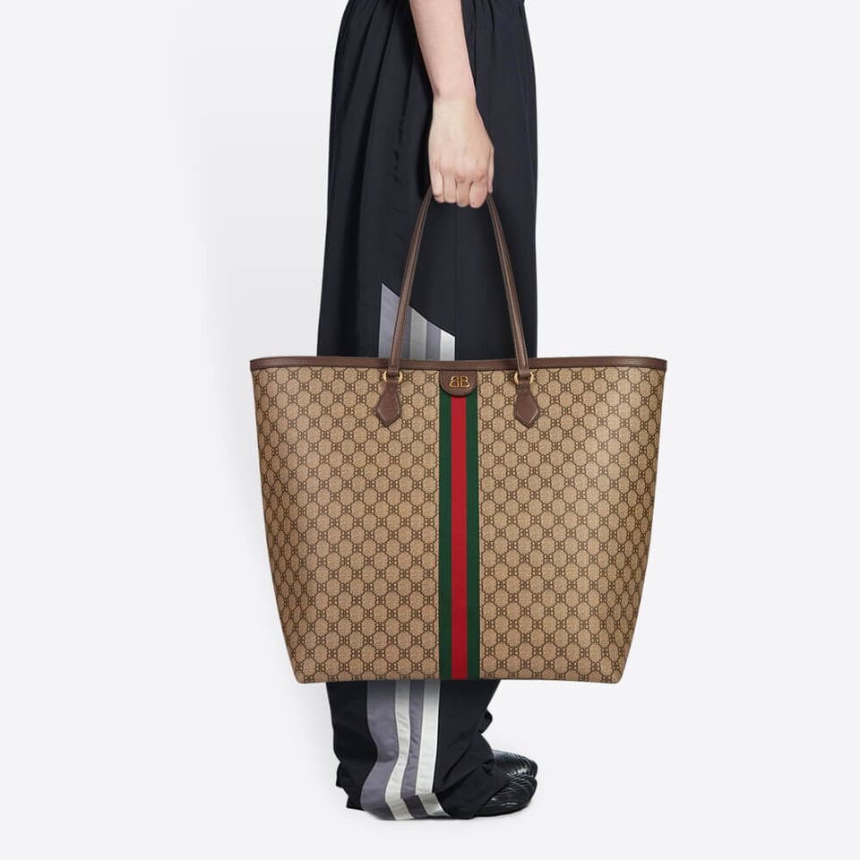 Balenciaga x Gucci Hacker Large Tote Bag Beige view 3