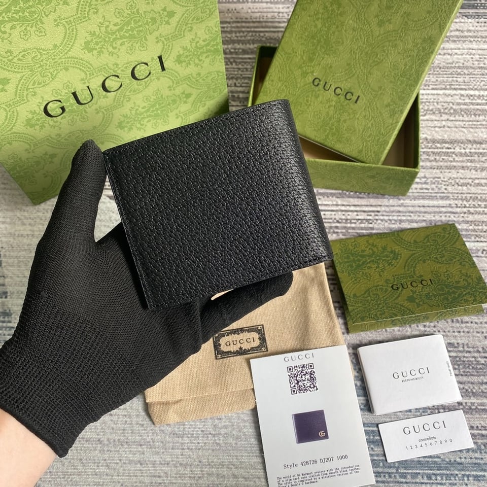 Gucci Marmont Bi-Fold Wallet Black 4.3in/11cm For Men view 7