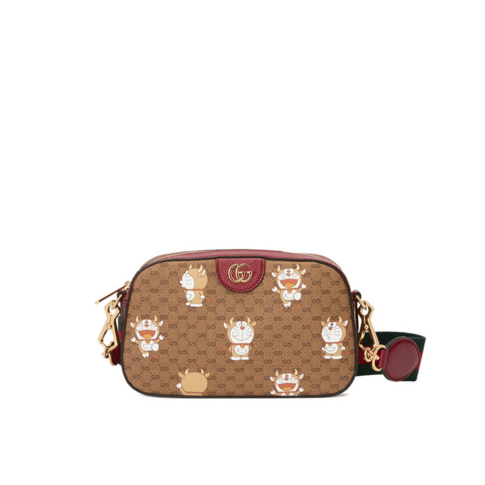 Gucci x Doraemon Small Shoulder Bag ‘Ebony’ 24cm view 2