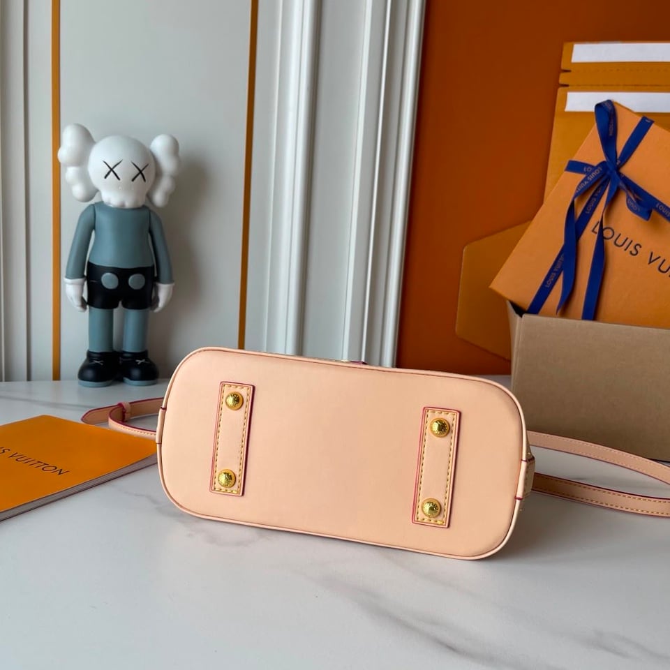 Louis Vuitton Alma BB Monogram Emblème Rose Ruban Color 23.5cm M2A378 view 8