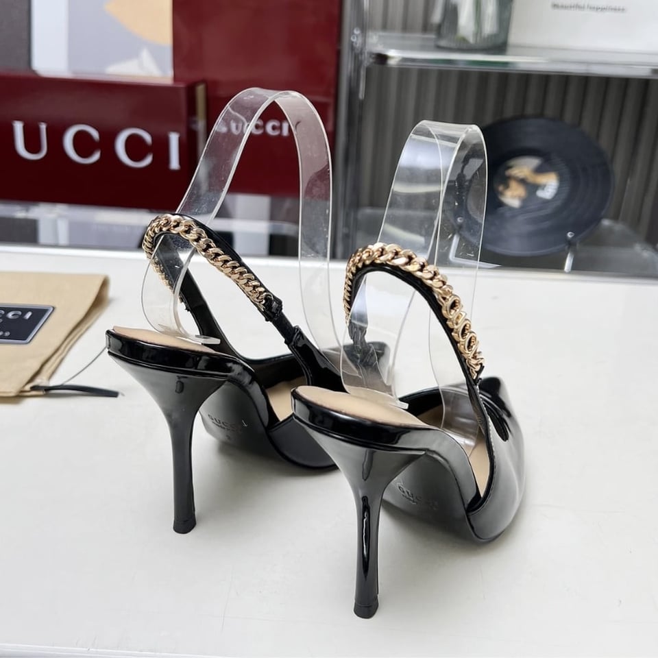 Gucci Signoria Slingback Pump In Black 783821 Bnc80 1000 view 4