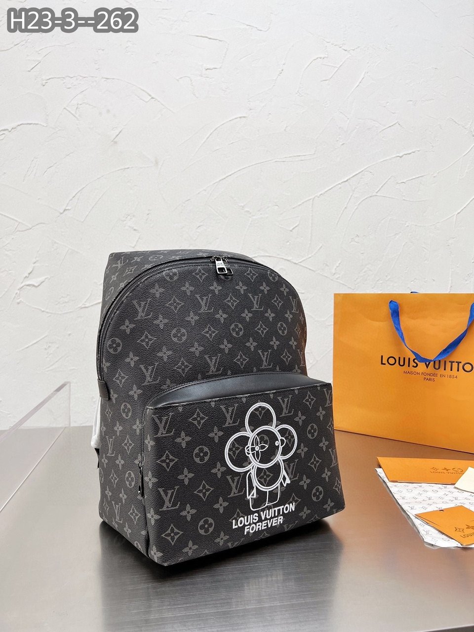 Louis Vuitton Apollo Backpack Monogram Vivienne Eclipse Black 37Cm view 5
