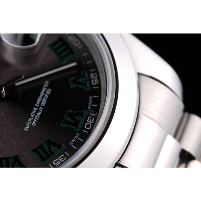 Rolex Datejust 41mm Rhodium Dial 126300 “Wimbledon” Smooth / Oyster view 12